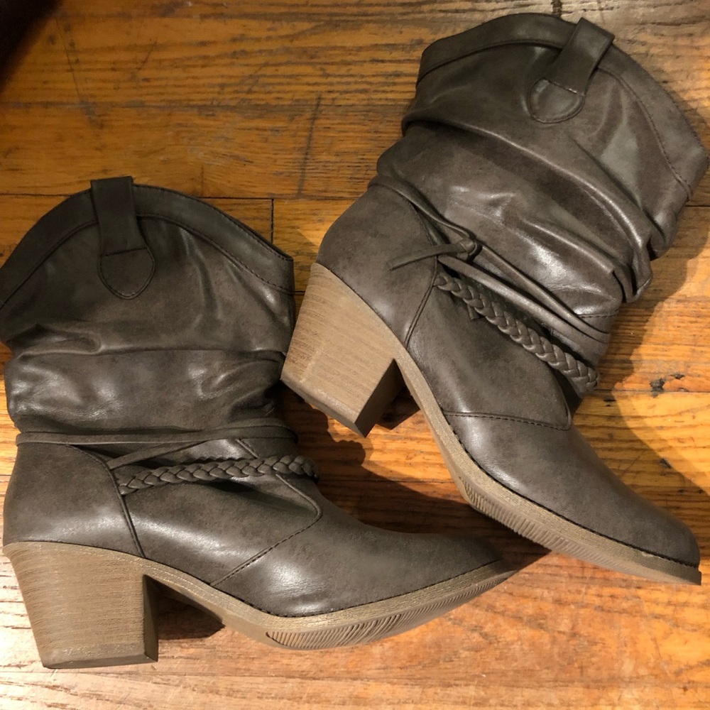 Brown Heeled Boots